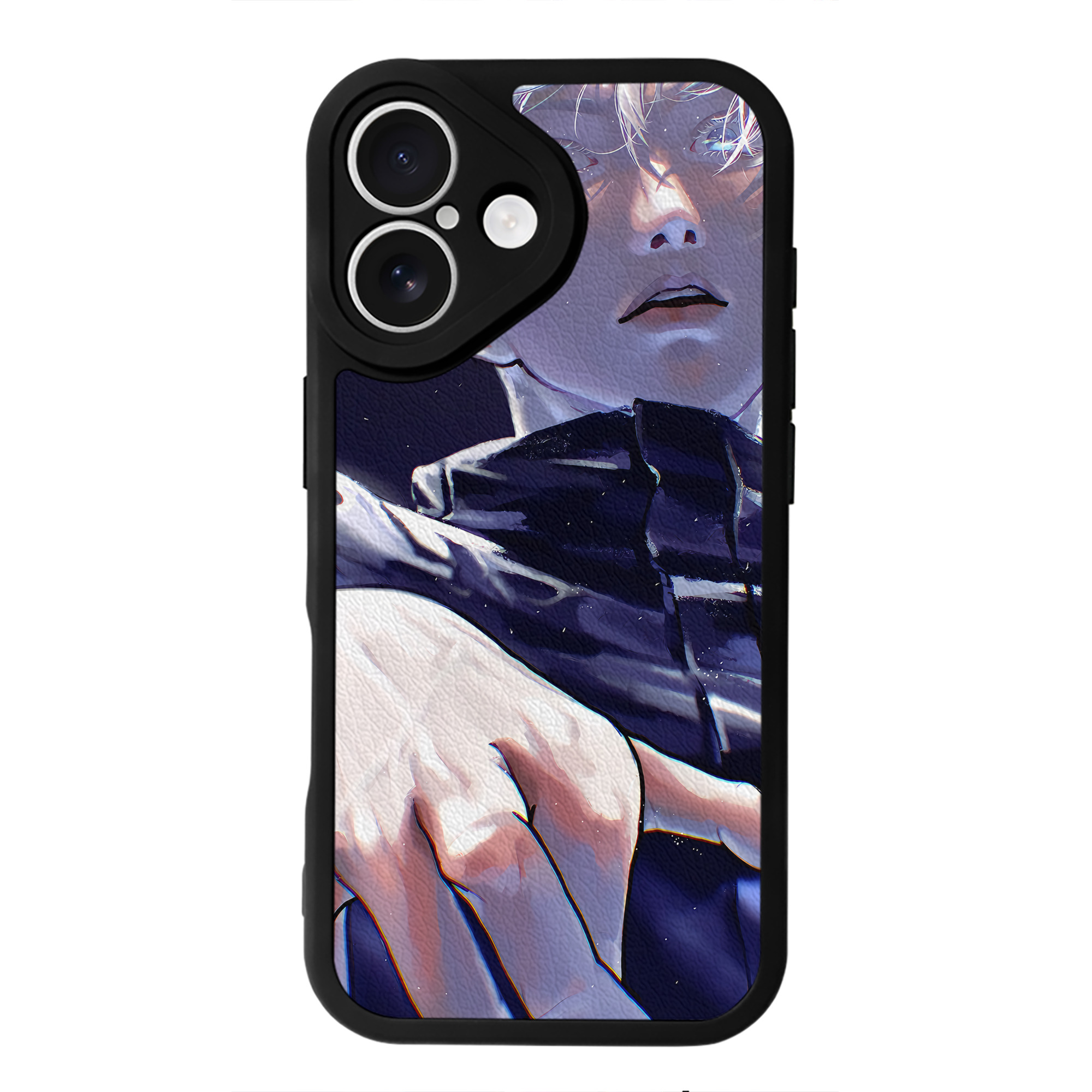 （画像用） 呪術廻戦 Jujutsu Kaisen 【iPhone 16シリーズ対応】シリコンスマホケース（レザー調） 材質：シリコン